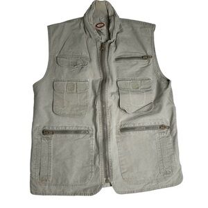 VTG 80s Banana Republic Safari & Travel Green Field Cargo Utility
Vest Mens XL